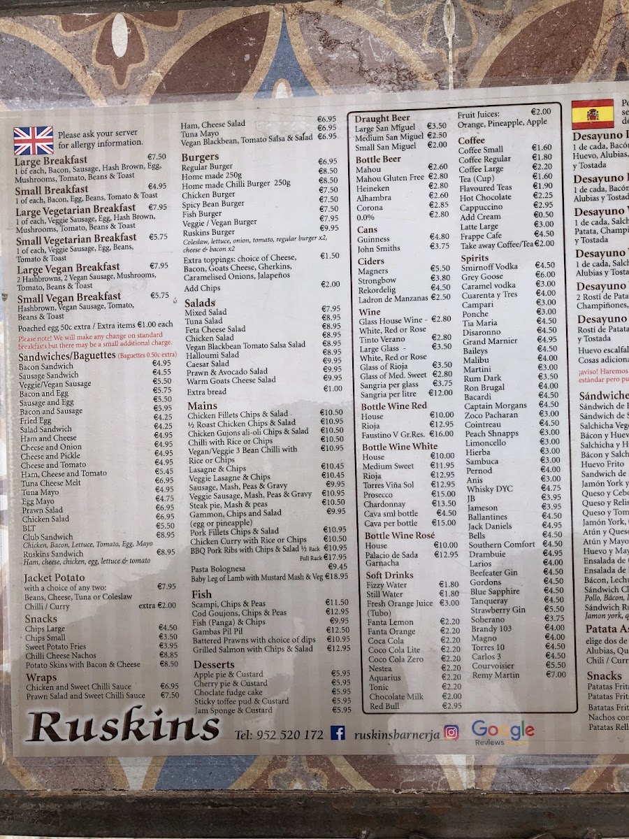 Menu Ruskins-1